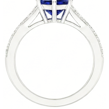 Afbeelding in Gallery-weergave laden, echte round diamant 4karaat ring profielweergave

