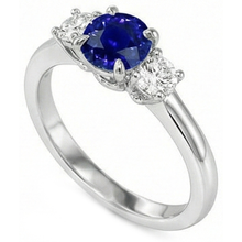 Afbeelding in Gallery-weergave laden, echte round diamant 2karaat ring close-up detail
