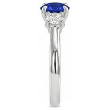Afbeelding in Gallery-weergave laden, echte round diamant 2karaat ring bovenaanzicht
