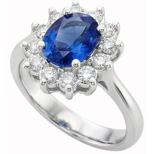 Afbeelding in Gallery-weergave laden, echte round diamant 3.20karaat ring close-up detail
