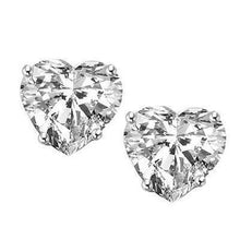 Afbeelding in Gallery-weergave laden, Witgouden 14K Hart Geslepen Echt Diamanten 3 Karaats Oorbellen Voor Dames

