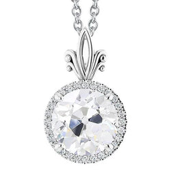 Natuurlijke Diamanten Hanger 5.50ct - 14K Witgoud