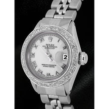 Afbeelding in Gallery-weergave laden, diamanten rand Rolex Datumjust-horloge
