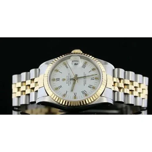 Witte Stok-wijzerplaat Rolex