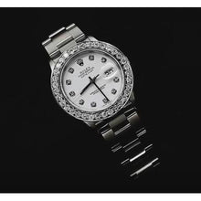 Afbeelding in Gallery-weergave laden, Witte wijzerplaat aangepaste diamant Rolex
