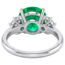 Afbeelding in Gallery-weergave laden, Colombiaanse Smaragd Edelsteen Ring – achteraanzicht
