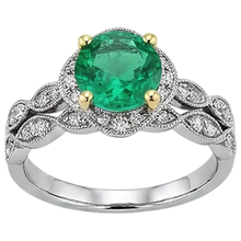Afbeelding in Gallery-weergave laden, Elegant Edelsteen Ring 2,50 karaat – profielaanzicht
