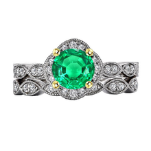 Afbeelding in Gallery-weergave laden, Elegant Fijne Smaragd Edelsteen Ring 2,50 karaat – hoofdaanzicht
