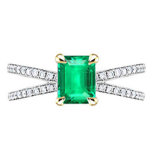 Afbeelding in Gallery-weergave laden, Fijne Smaragd Edelsteen Ring – hoofdaanzicht
