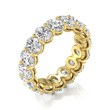 Afbeelding in Gallery-weergave laden, Eternity Band 14K Geelgoud met Briljant – zijaanzicht
