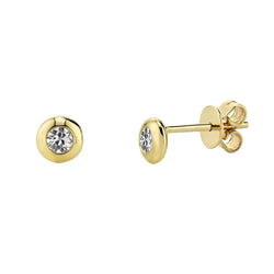 Oorhangers 14K Geelgoud met Diamant – 1 karaat