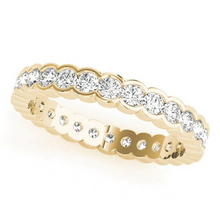 Afbeelding in Gallery-weergave laden, Briljant Rond Briljant Eternity Band in 14K Geelgoud – hoofdaanzicht
