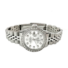 Afbeelding in Gallery-weergave laden, Zilveren diamanten rand Rolex
