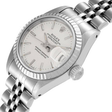 Afbeelding in Gallery-weergave laden, Zilveren wijzerplaat Rolex Lady-Datejust 26 mm roestvrij stalen horloge
