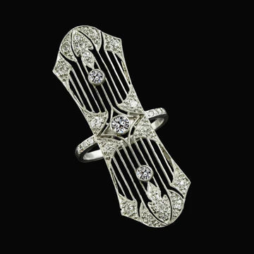 Zoals Edwardiaanse Sieraden Damesring Rond Oud mijnwerker Echt Diamant Goud