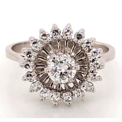 Zoals La Belle Epoque Sieraden Verlovingsring Bloemstijl 2 Karaat Echt Diamant