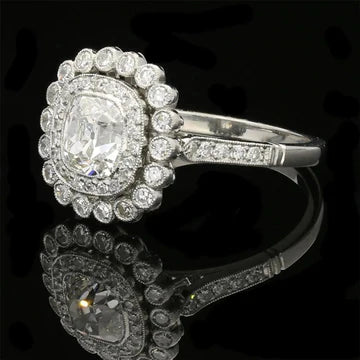 Zoals Vintage Echt Diamanten Ring