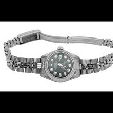 Afbeelding in Gallery-weergave laden, roestvrij staal diamanten Rolex
