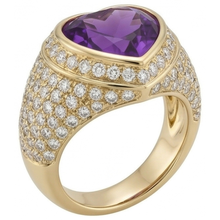 Afbeelding in Gallery-weergave laden, Premium Sieraadsteen Ring 10 karaat – hoekaanzicht
