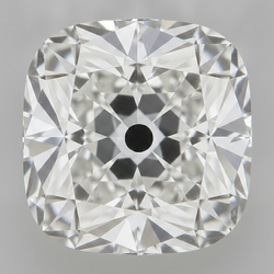 Antieke Oude Mijn Kussenslijpsel uit de aarde gewonnen Echte 5 Karaat F VS1 Losse Diamant
