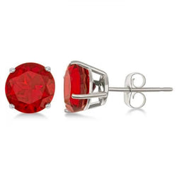 Birmese Robijn Gemstone Earring 6,00 karaat – 14K Witgoud