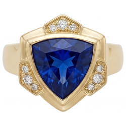 Uit de aarde gewonnen VVS Blauwe Saffier Fijne Sieraden 5,5