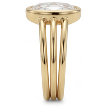 Afbeelding in Gallery-weergave laden, Enkele Steen Ring 14K Geelgoud met Briljant – hoekaanzicht
