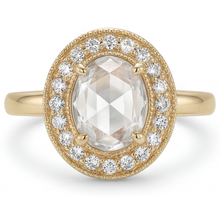Afbeelding in Gallery-weergave laden, Luxe Briljant Halo Zetting Ring 2 karaat – hoofdaanzicht
