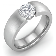 Afbeelding in Gallery-weergave laden, Rond Briljant Briljant ring in 14K Witgoud – vooraanzicht
