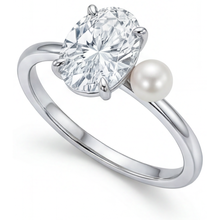 Afbeelding in Gallery-weergave laden, Op maat gemaakt Solitaire Ring 2 karaat – hoekaanzicht
