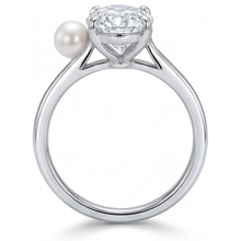 Afbeelding in Gallery-weergave laden, Op maat gemaakt Solitaire Ring 2 karaat – profielaanzicht
