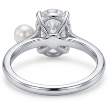 Afbeelding in Gallery-weergave laden, Op maat gemaakt Solitaire Ring 2 karaat – achteraanzicht
