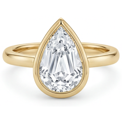 Briljant Druppelvormig Solitaire Verlovingsring 1,5 karaat – 14