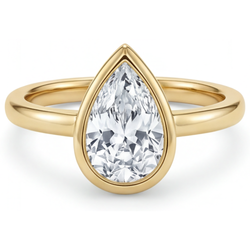 Briljant Solitaire Verlovingsring – 14K Geelgoud 1,50 karaat