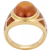 Afbeelding in Gallery-weergave laden, Edelsteen Ring 14K Geelgoud met Citrien – hoekaanzicht
