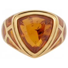 Afbeelding in Gallery-weergave laden, Citrien Trilliant Fijne Sieraden in 14K Geelgoud – hoofdaanzicht
