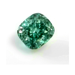 Kussenslijpsel Losse Natuurlijke Groene Diamant 3 Karaat Verbeterd
