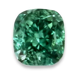 Echt Natuurlijk Groen Diamant Kussenslijpsel 4 Karaat Los Verbeterd