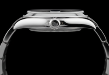 Afbeelding in Gallery-weergave laden, dame-Datumjust Rolex roestvrijstalen horloge met blauwe Romeinse wijzerplaat
