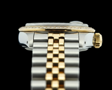 Afbeelding in Gallery-weergave laden, dame Champagne Stok Rolex-wijzerplaat Roestvrij staal en gouden jubileumarmband
