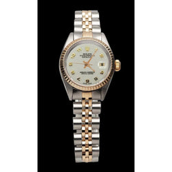 Lady Rolex Geelgoud Datejust Horloge Perpetual Arabische Wijzerplaat Ss