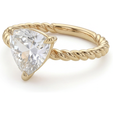 Afbeelding in Gallery-weergave laden, Diamant Enkele Steen Ring 2,50-karaat 14K Geelgoud – vooraanzicht
