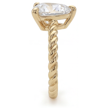 Afbeelding in Gallery-weergave laden, Diamant Enkele Steen Ring – profielaanzicht
