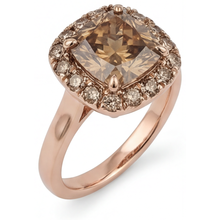 Afbeelding in Gallery-weergave laden, Designer Diamant Halo Ring 2 karaat – vooraanzicht
