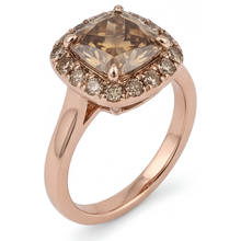 Afbeelding in Gallery-weergave laden, Designer Halo Ring 2 karaat – hoekaanzicht

