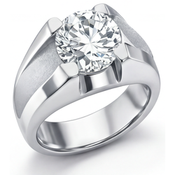 Handgemaakt IGI-Gecertificeerd Diamant Heren Ring – 2 karaat 14K