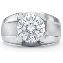 Afbeelding in Gallery-weergave laden, Heren Ring 14K Witgoud met Diamant – vooraanzicht
