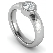 Afbeelding in Gallery-weergave laden, Luxe Diamant Herenring 1 karaat – hoekaanzicht
