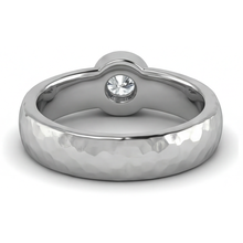 Afbeelding in Gallery-weergave laden, Rond Geslepen Diamant ring in 14K Witgoud – achteraanzicht
