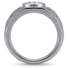 Afbeelding in Gallery-weergave laden, Diamant Herenring 1,50-karaat 14K Witgoud – hoekaanzicht
